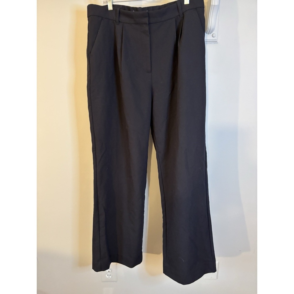 ABERCROMBIE & FITCH Sloane Black Wide Leg Tailored Pants 16‎ Long Tall